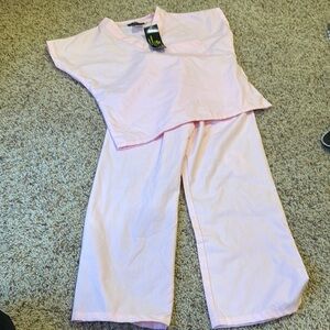 Pink Kids Hospital Doctor Nurse Scrubs Costume Set Size 7 New Dress Up Play